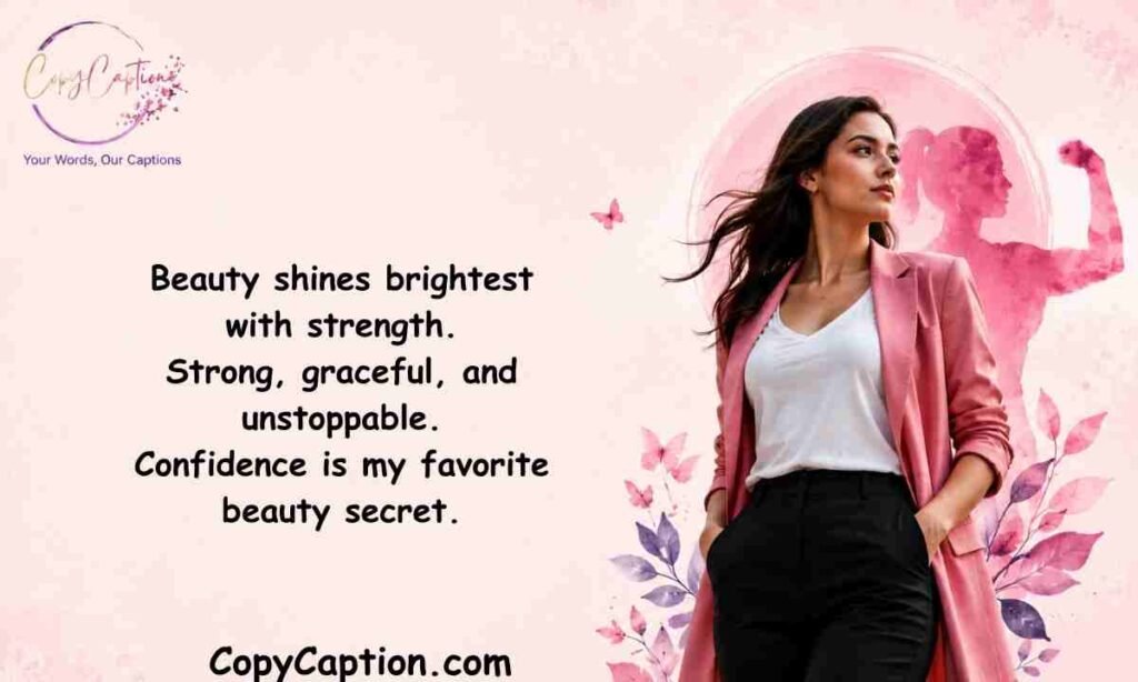 Beauty with Strength Captions