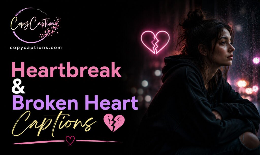Heartbreak & Broken Heart Captions