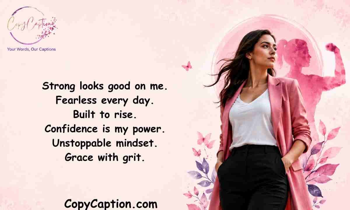 Short Captions for Strong Women