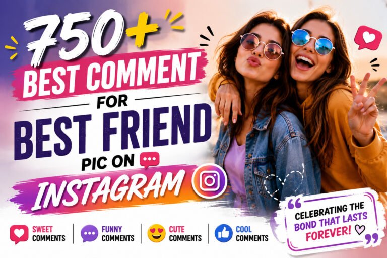 Best Comment For Best Friend Pic On Instagram