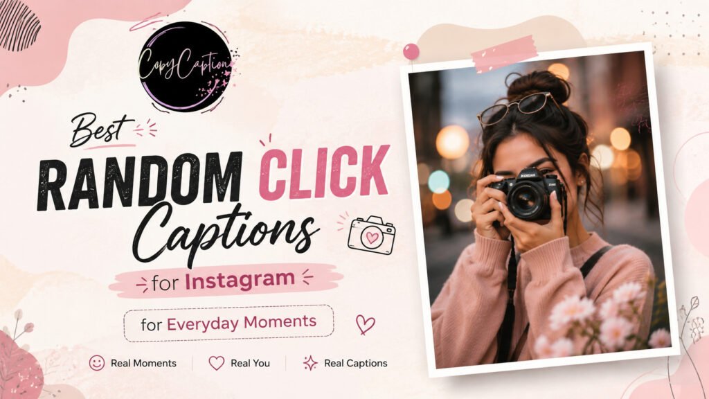 Best Random Click Captions for Instagram for Everyday Moments