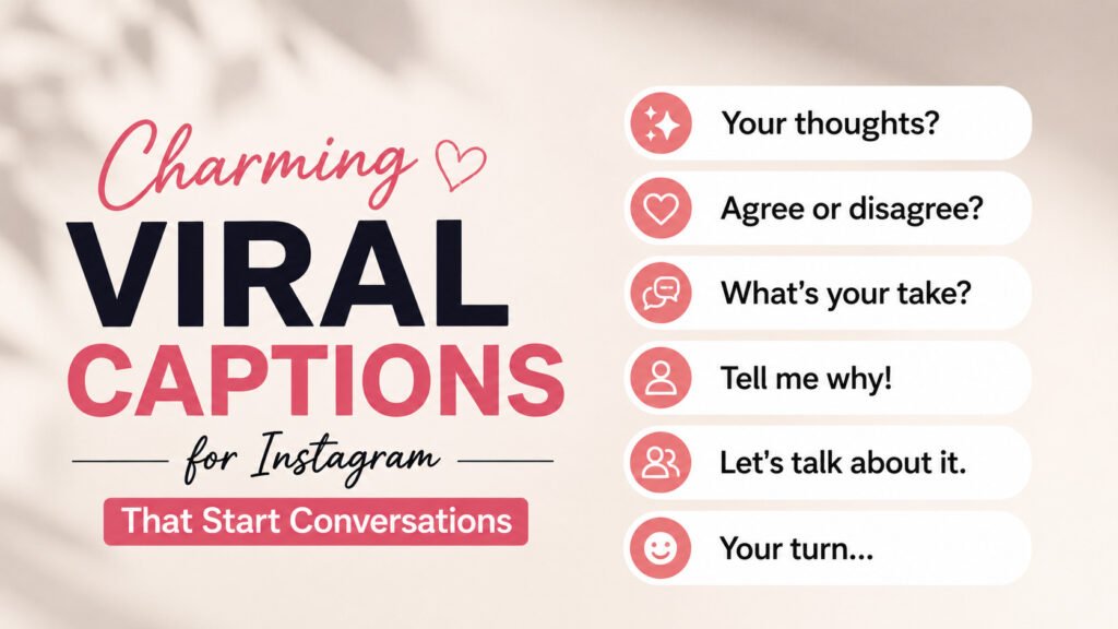 Charming Viral Captions for Instagram