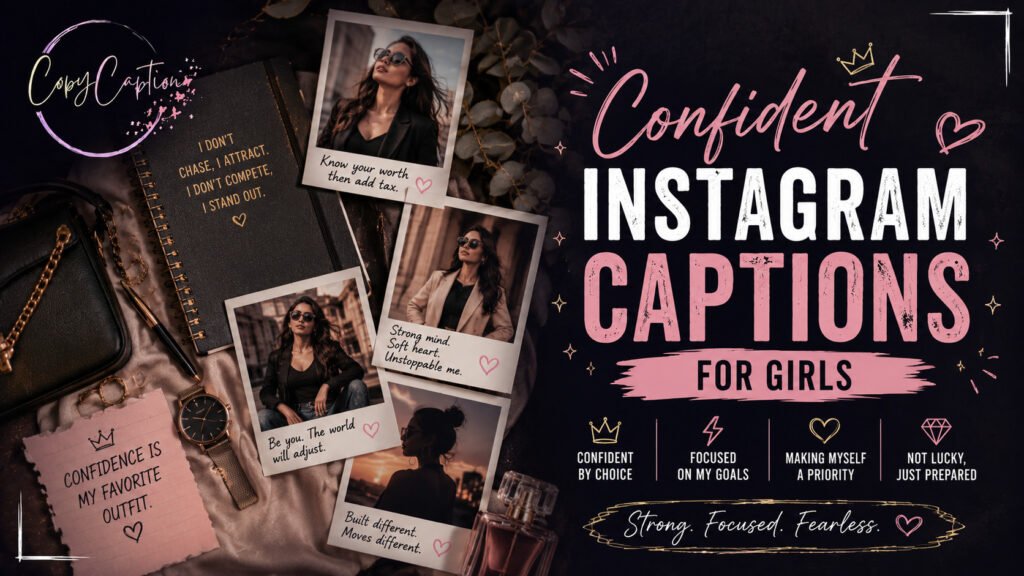 Confident Instagram Captions for Girls