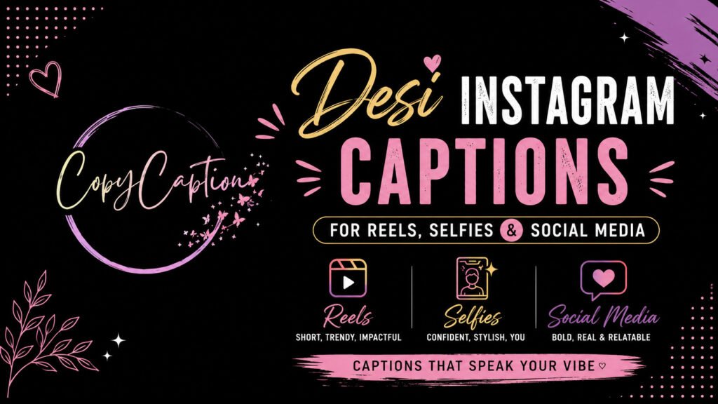 Desi Instagram Captions for Reels, Selfies, and Social Media