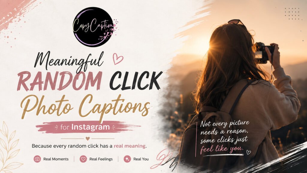 Meaningful Random Click Photo Captions for Instagram