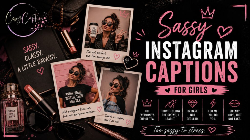 Sassy Instagram Captions for Girls