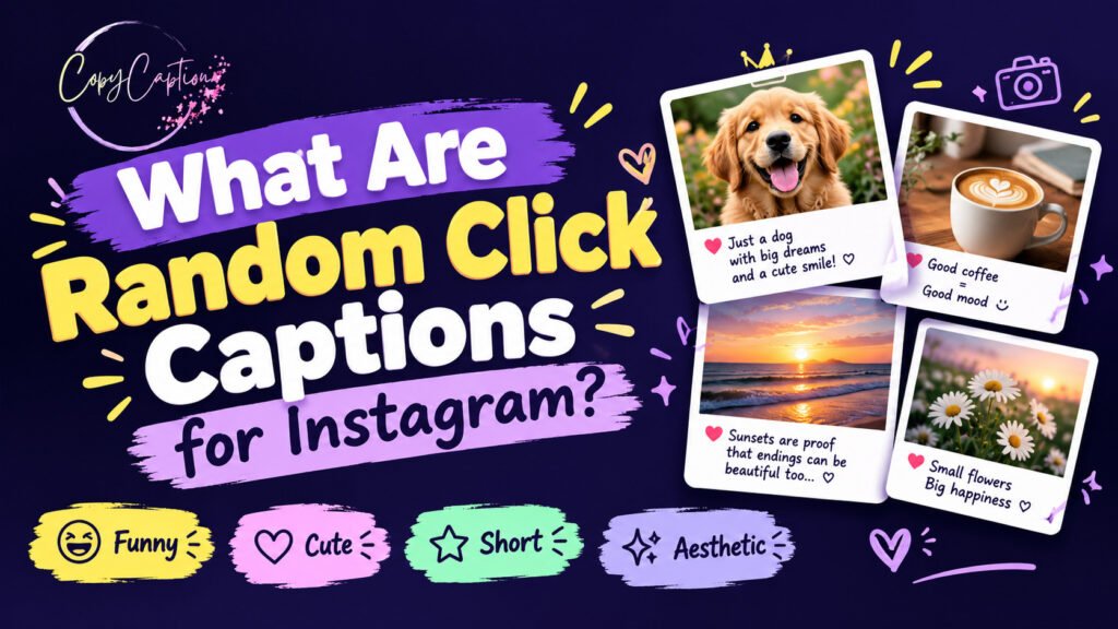 What Are Random Click Captions for Instagram